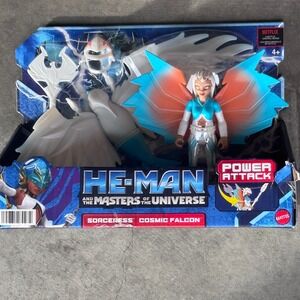 HeMan Masters of the Universe Sorceress Cosmic Falcon Power Attack Action Figure